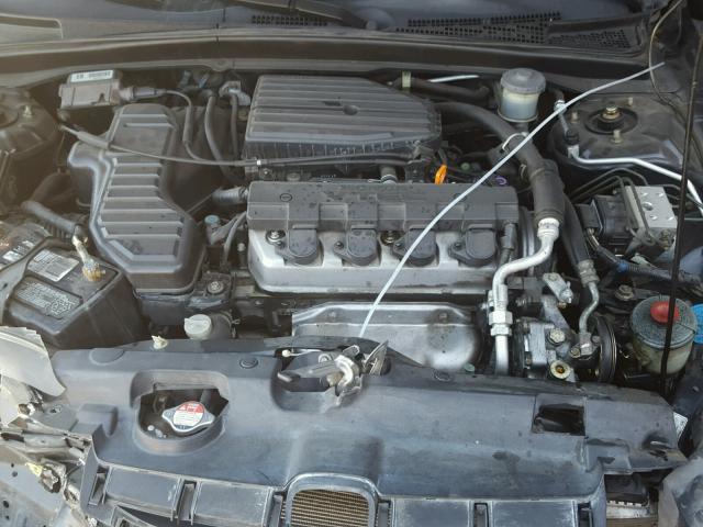 1HGEM22922L057644 - 2002 HONDA CIVIC EX შავი ფოტო 7