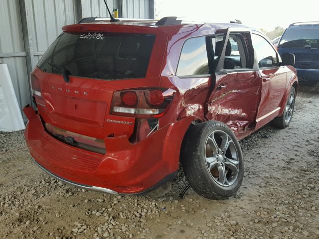 3C4PDCGG0GT148539 - 2016 DODGE JOURNEY CR RED photo 4