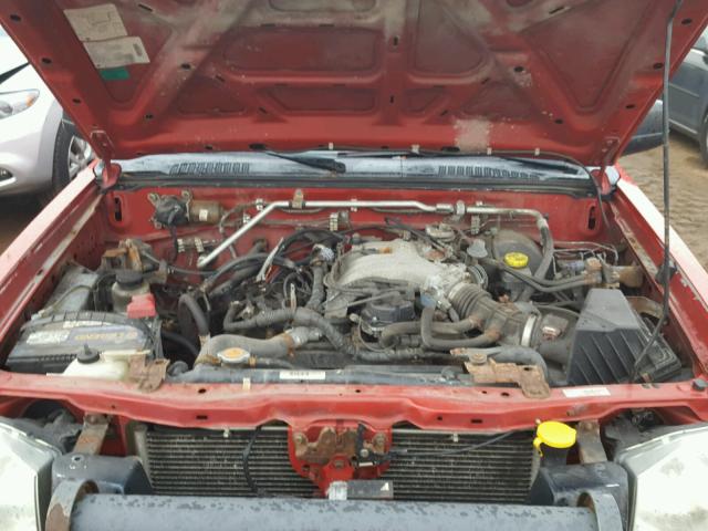 1N6ED29Y24C468327 - 2004 NISSAN FRONTIER C RED photo 7