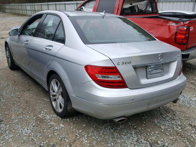 WDDGF8BB1CA643682 - 2012 MERCEDES-BENZ C 300 4MAT SILVER photo 3