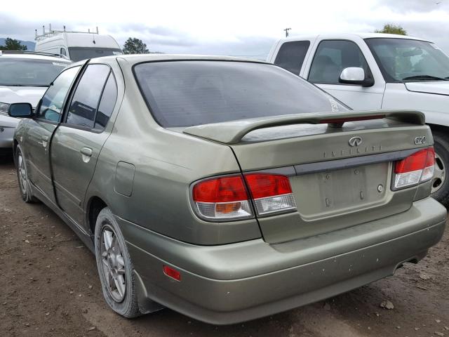 JNKCP11A62T508429 - 2002 INFINITI G20 GREEN photo 3