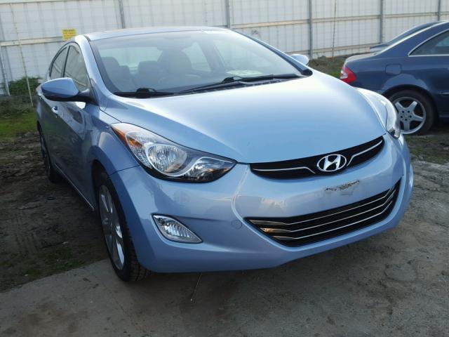 KMHDH4AE0DU666877 - 2013 HYUNDAI ELANTRA GL BLUE photo 1