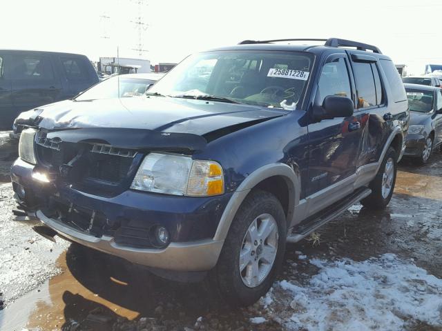 1FMZU64K25ZA29377 - 2005 FORD EXPLORER E BLUE photo 2