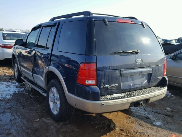 1FMZU64K25ZA29377 - 2005 FORD EXPLORER E BLUE photo 3