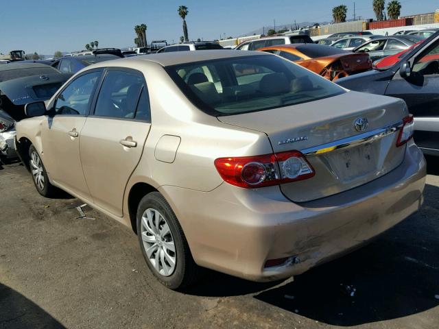 5YFBU4EE1CP046889 - 2012 TOYOTA COROLLA BA GOLD photo 3