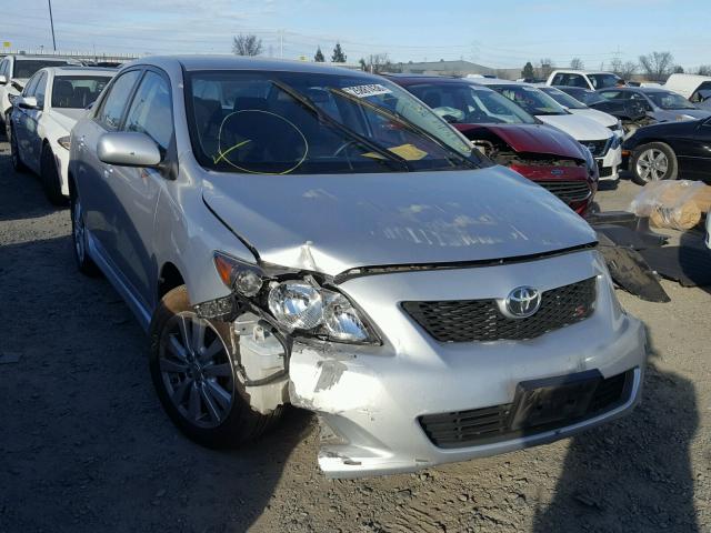 1NXBU4EE3AZ249813 - 2010 TOYOTA COROLLA BA SILVER photo 1