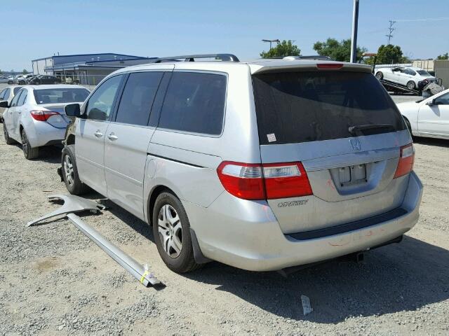 5FNRL38766B454779 - 2006 HONDA ODYSSEY SILVER photo 3