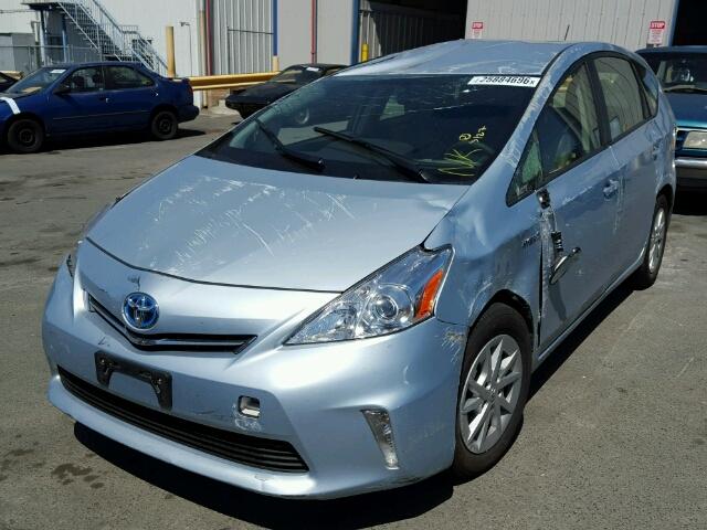 JTDZN3EU2D3269465 - 2013 TOYOTA PRIUS V BLUE photo 2