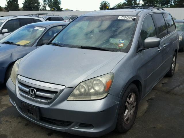 5FNRL38726B049891 - 2006 HONDA ODYSSEY EX SILVER photo 2