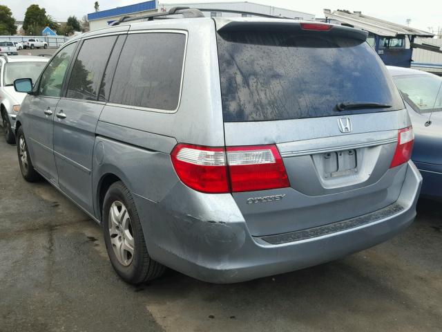 5FNRL38726B049891 - 2006 HONDA ODYSSEY EX SILVER photo 3