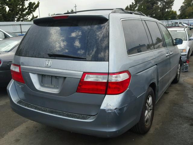 5FNRL38726B049891 - 2006 HONDA ODYSSEY EX SILVER photo 4