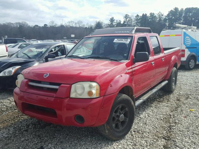 1N6ED29X84C425022 - 2004 NISSAN FRONTIER C RED photo 2