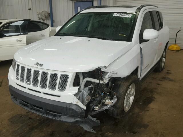 1C4NJCEA9ED507730 - 2014 JEEP COMPASS LA WHITE photo 2