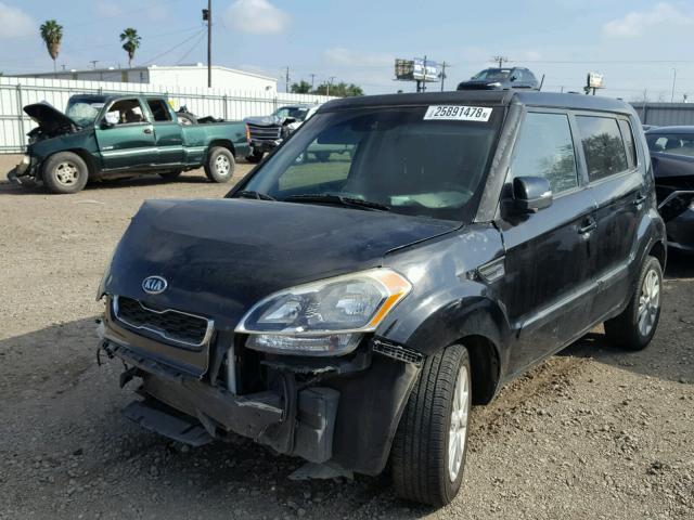 KNDJT2A6XC7457839 - 2012 KIA SOUL + BLACK photo 2