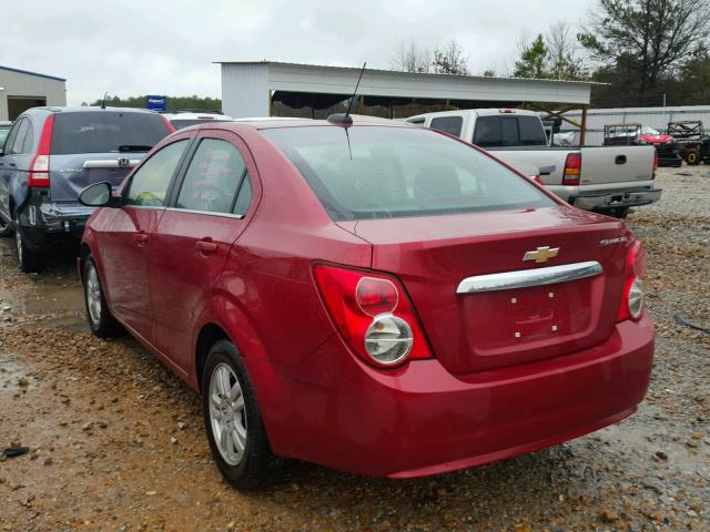 1G1JC5SH0F4162281 - 2015 CHEVROLET SONIC LT RED photo 3