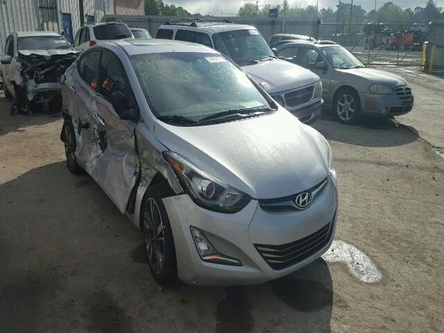 5NPDH4AEXEH495524 - 2014 HYUNDAI ELANTRA SE SILVER photo 1