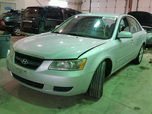 5NPET46C76H133923 - 2006 HYUNDAI SONATA GL SILVER photo 2