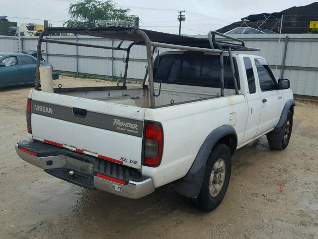 1N6ED26T8YC319161 - 2000 NISSAN FRONTIER K WHITE photo 4