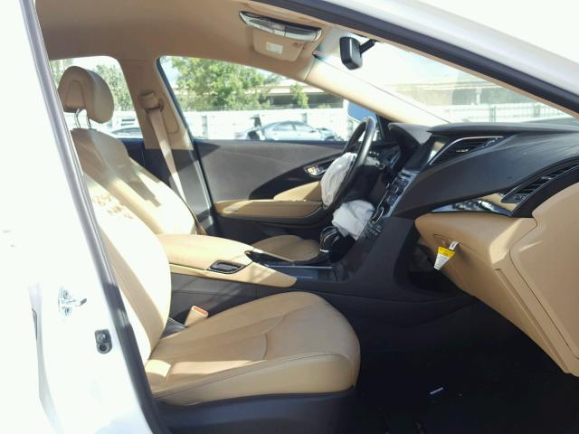 KMHFG4JGXFA478594 - 2015 HYUNDAI AZERA WHITE photo 5