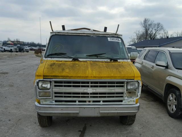 2GCGG35J9K4115554 - 1989 CHEVROLET G30 YELLOW photo 9