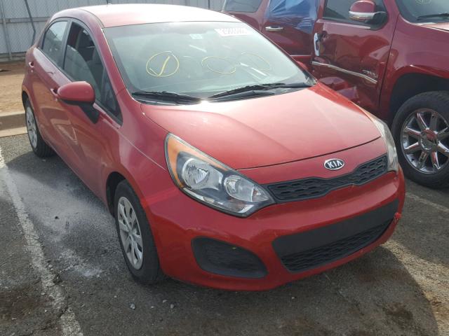 KNADM5A38D6115652 - 2013 KIA RIO LX RED photo 1