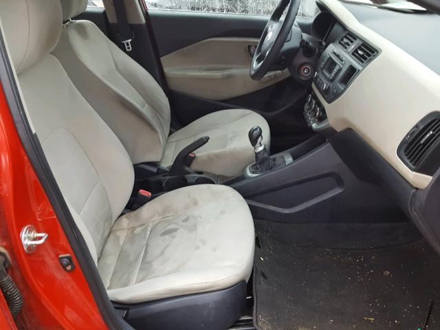 KNADM5A38D6115652 - 2013 KIA RIO LX Կարմիր լուսանկար 5