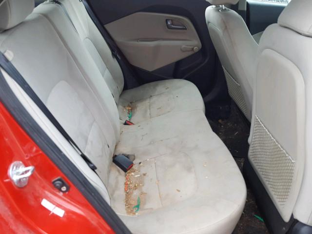 KNADM5A38D6115652 - 2013 KIA RIO LX Կարմիր լուսանկար 6
