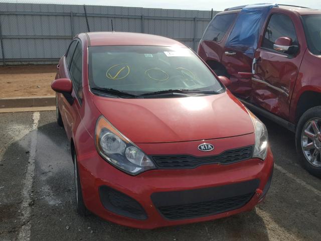 KNADM5A38D6115652 - 2013 KIA RIO LX RED photo 9