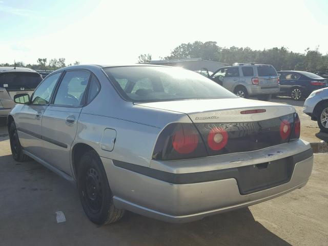 2G1WF52E459302735 - 2005 CHEVROLET IMPALA GRAY photo 3