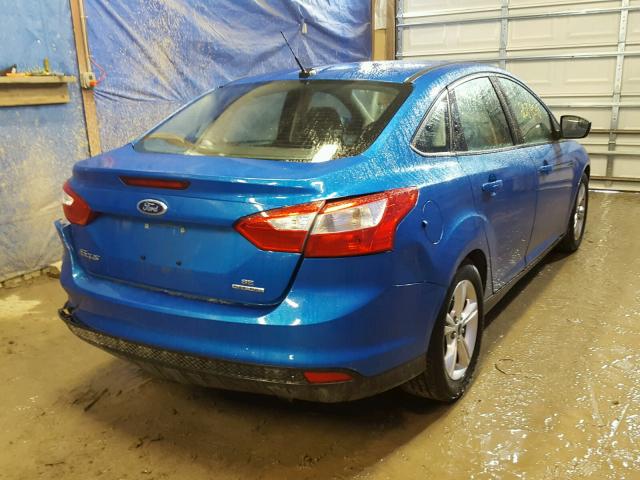 1FADP3F27EL205589 - 2014 FORD FOCUS SE BLUE photo 4