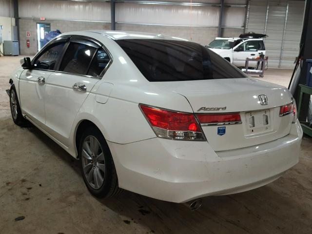 1HGCP3F85BA032206 - 2011 HONDA ACCORD EXL WHITE photo 3