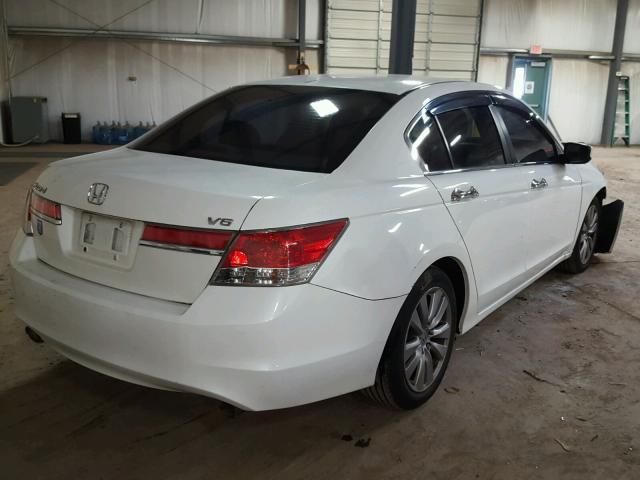 1HGCP3F85BA032206 - 2011 HONDA ACCORD EXL WHITE photo 4