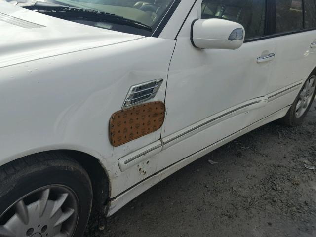 WDBJH65J82B452060 - 2002 MERCEDES-BENZ E 320 WHITE photo 9