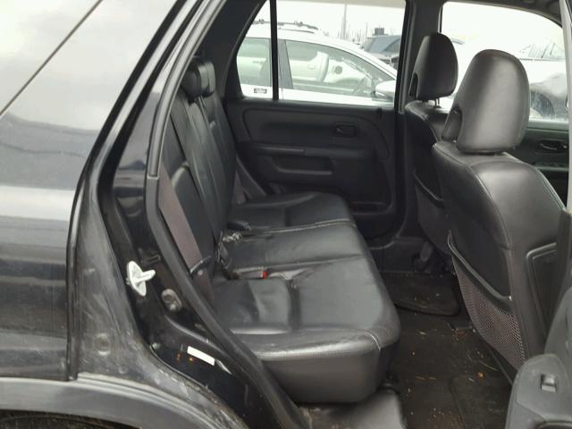 JHLRD78925C001540 - 2005 HONDA CR-V SE BLACK photo 6