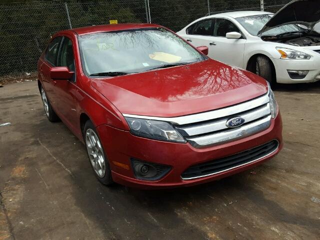 3FAHP0HA6AR306672 - 2010 FORD FUSION SE RED photo 1