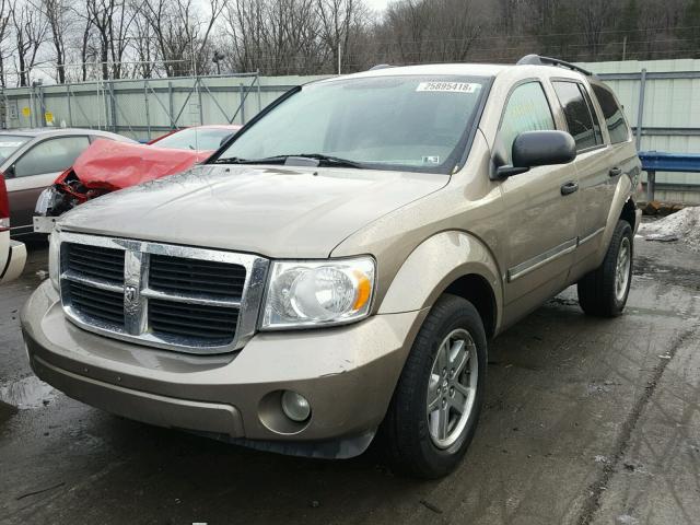 1D8HB48P17F539287 - 2007 DODGE DURANGO SL BEIGE photo 2