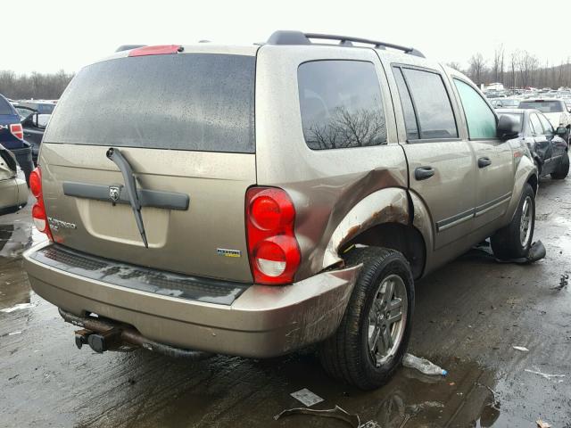 1D8HB48P17F539287 - 2007 DODGE DURANGO SL BEIGE photo 4