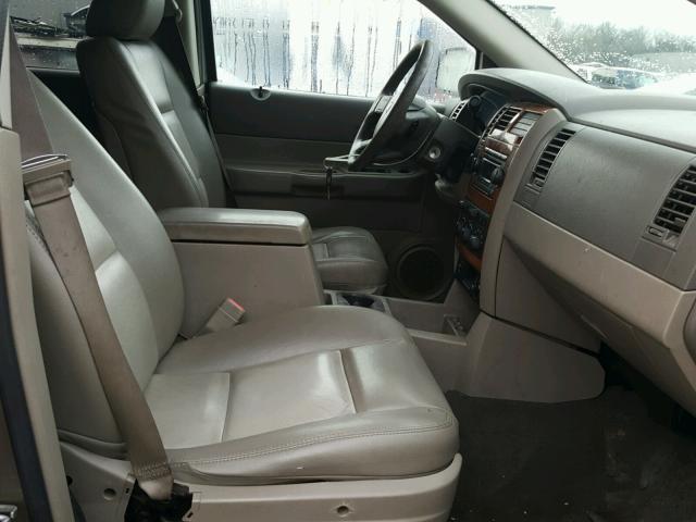 1D8HB48P17F539287 - 2007 DODGE DURANGO SL BEIGE photo 5