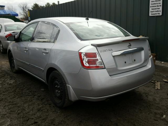 3N1AB6AP5BL625709 - 2011 NISSAN SENTRA 2.0 SILVER photo 3