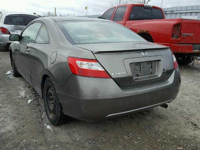 2HGFG12676H007790 - 2006 HONDA CIVIC LX GRAY photo 3