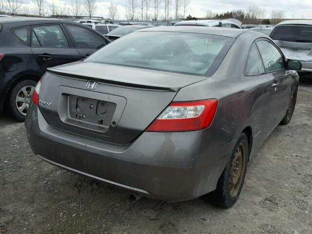 2HGFG12676H007790 - 2006 HONDA CIVIC LX GRAY photo 4