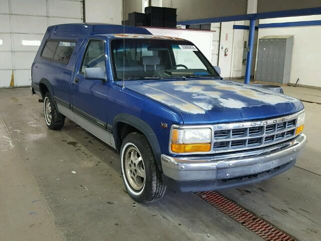 1B7GL26YXTS533304 - 1996 DODGE DAKOTA BLUE photo 1