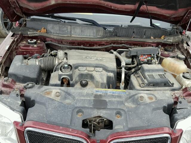 2CKDL33F286040506 - 2008 PONTIAC TORRENT MAROON photo 7