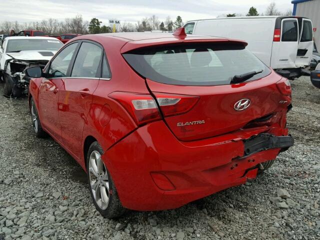 KMHD35LE9DU081202 - 2013 HYUNDAI ELANTRA GT RED photo 3