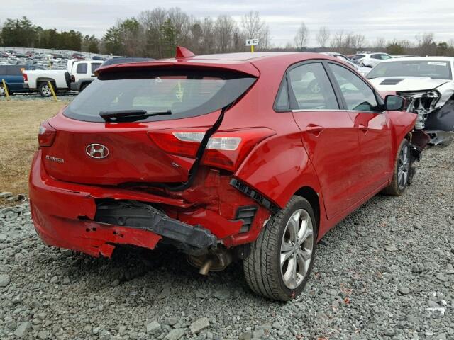 KMHD35LE9DU081202 - 2013 HYUNDAI ELANTRA GT RED photo 4