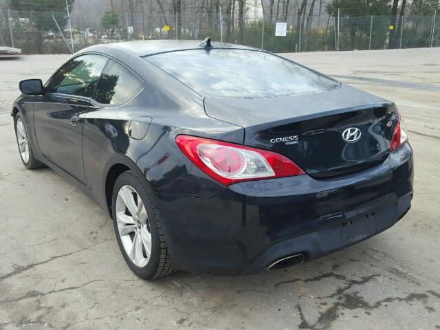 KMHHT6KD9AU028625 - 2010 HYUNDAI GENESIS CO BLACK photo 3