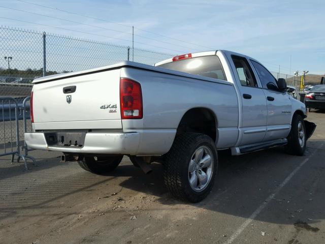 1D7HU18D05S202293 - 2005 DODGE RAM 1500 S GRAY photo 4