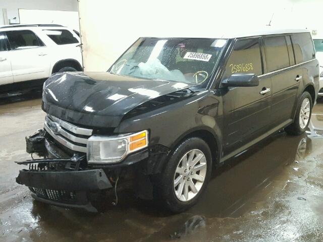 2FMHK6CC6ABA87405 - 2010 FORD FLEX SEL BLACK photo 2