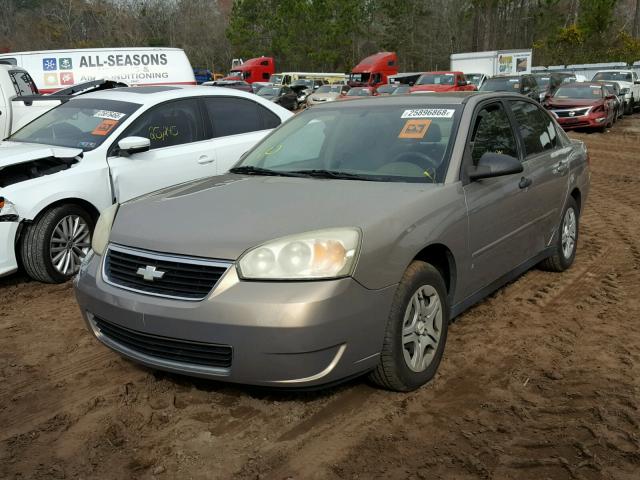 1G1ZS58F57F217129 - 2007 CHEVROLET MALIBU LS BROWN photo 2