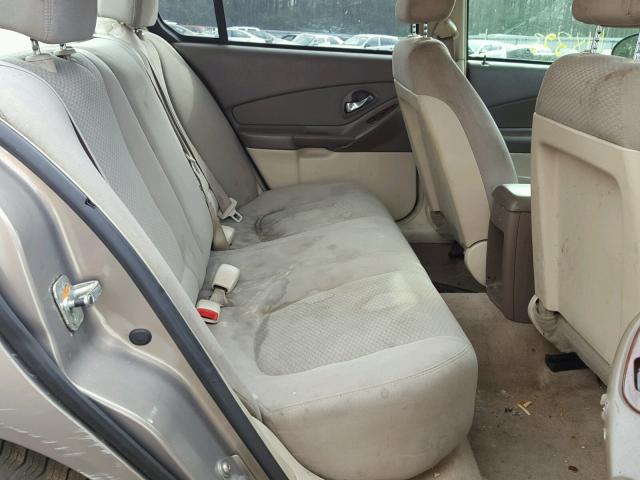 1G1ZS58F57F217129 - 2007 CHEVROLET MALIBU LS BROWN photo 6
